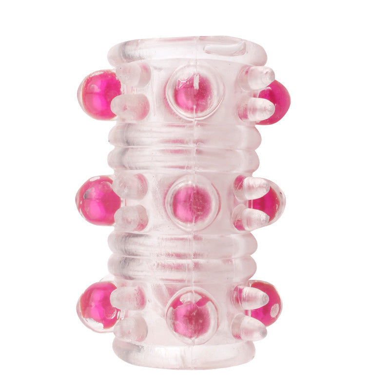 Sexy Crystal Men's Pearl Horseshoe Ring Sheep Eye Preputial Ring Penis Ring Adult Product