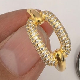 Silver S925 Personality Affordable Luxury Geometric Copper Inlaid Zircon Ring