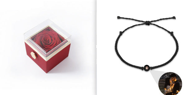 Creative Customized Color Photo Projection Bracelet Hand Woven Lovers Personality Jewelry For Men And Women Valentine's Day Gift